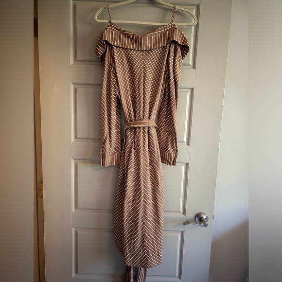 MAJE RULYLLA OFF THE SHOULDER DRESS - Picture 4 of 8